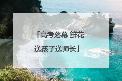 高考落幕 鲜花送孩子送师长